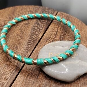 B2629 blue twine braided‎ in love bracelet 💙
